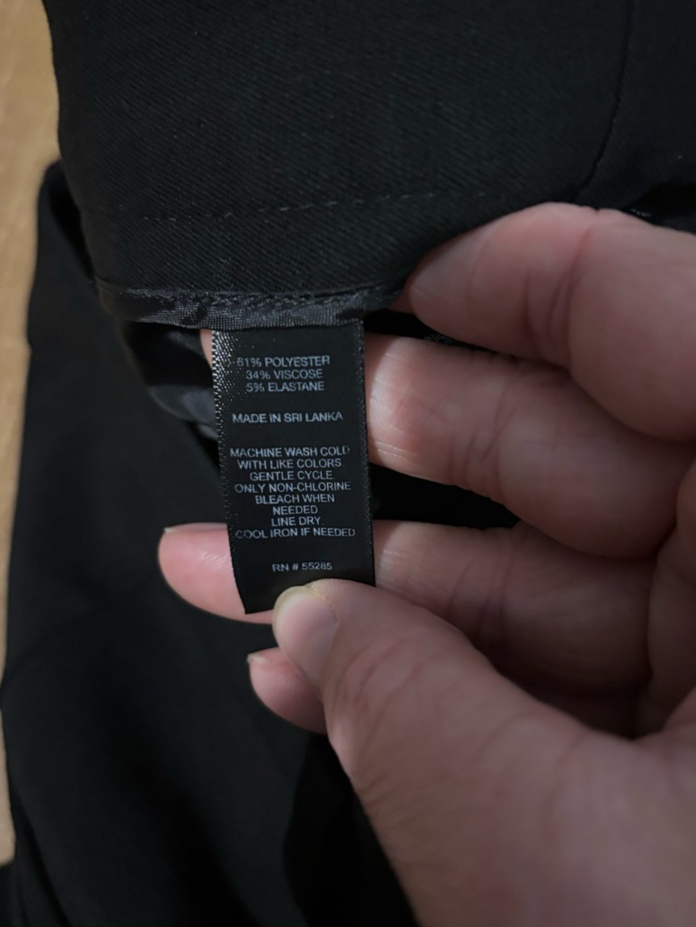 3/$20 Express Editor Black Straight-Leg Trousers - Picture 4 of 4